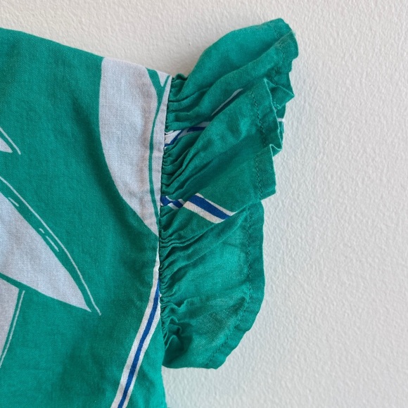 Tea Collection Emerald Leaf Print Dress - Picture 6 of 6